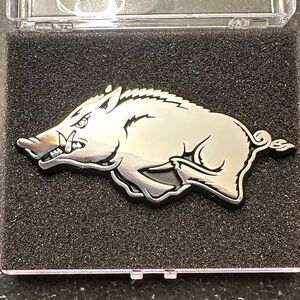 NEW! Arkansas Razorback Silver Decal